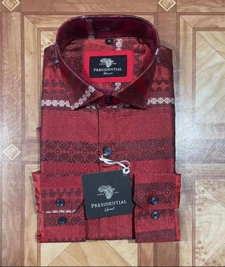 Chemise homme à motif de moucharabieh