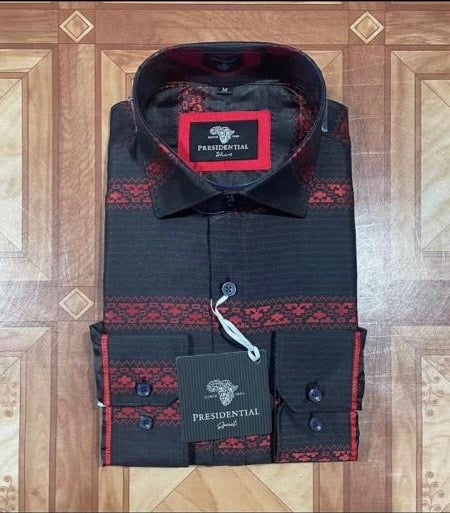 Chemise homme à motif de moucharabieh