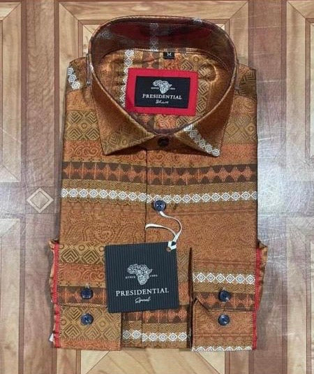 Chemise homme à motif de moucharabieh