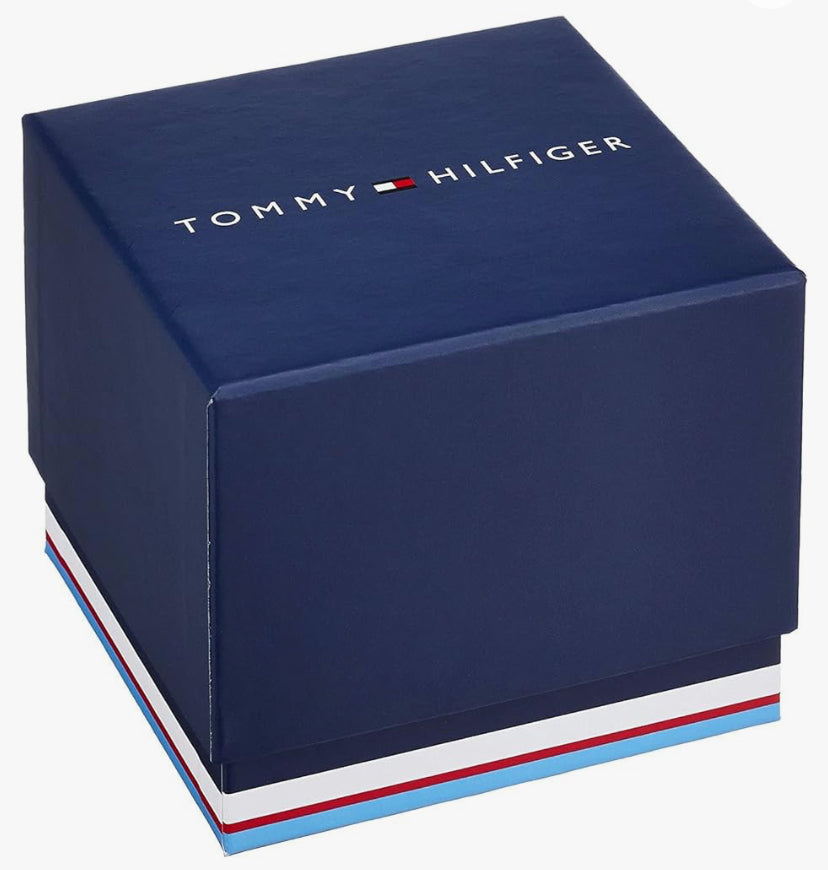 Tommy Hilfiger Montre Analogique à Quartz pour Femme avec Bracelet en cuir Rose