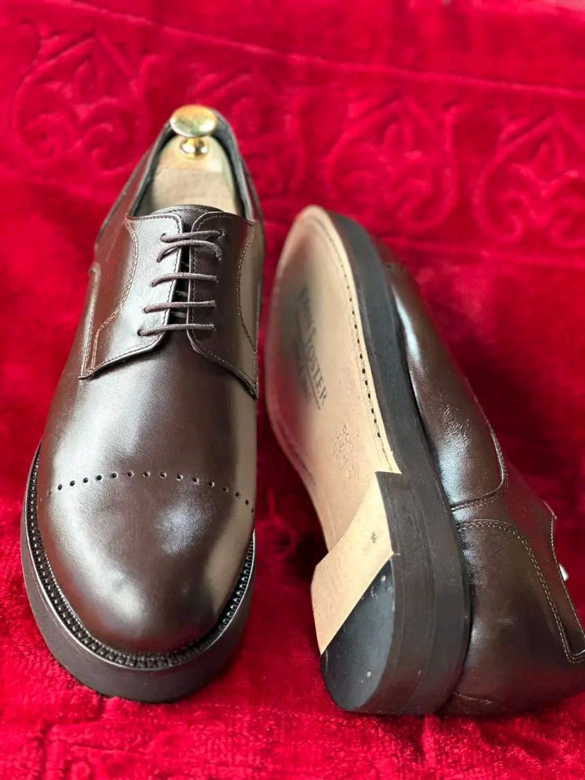 Chaussures John Foster Cuir Marron Foncé