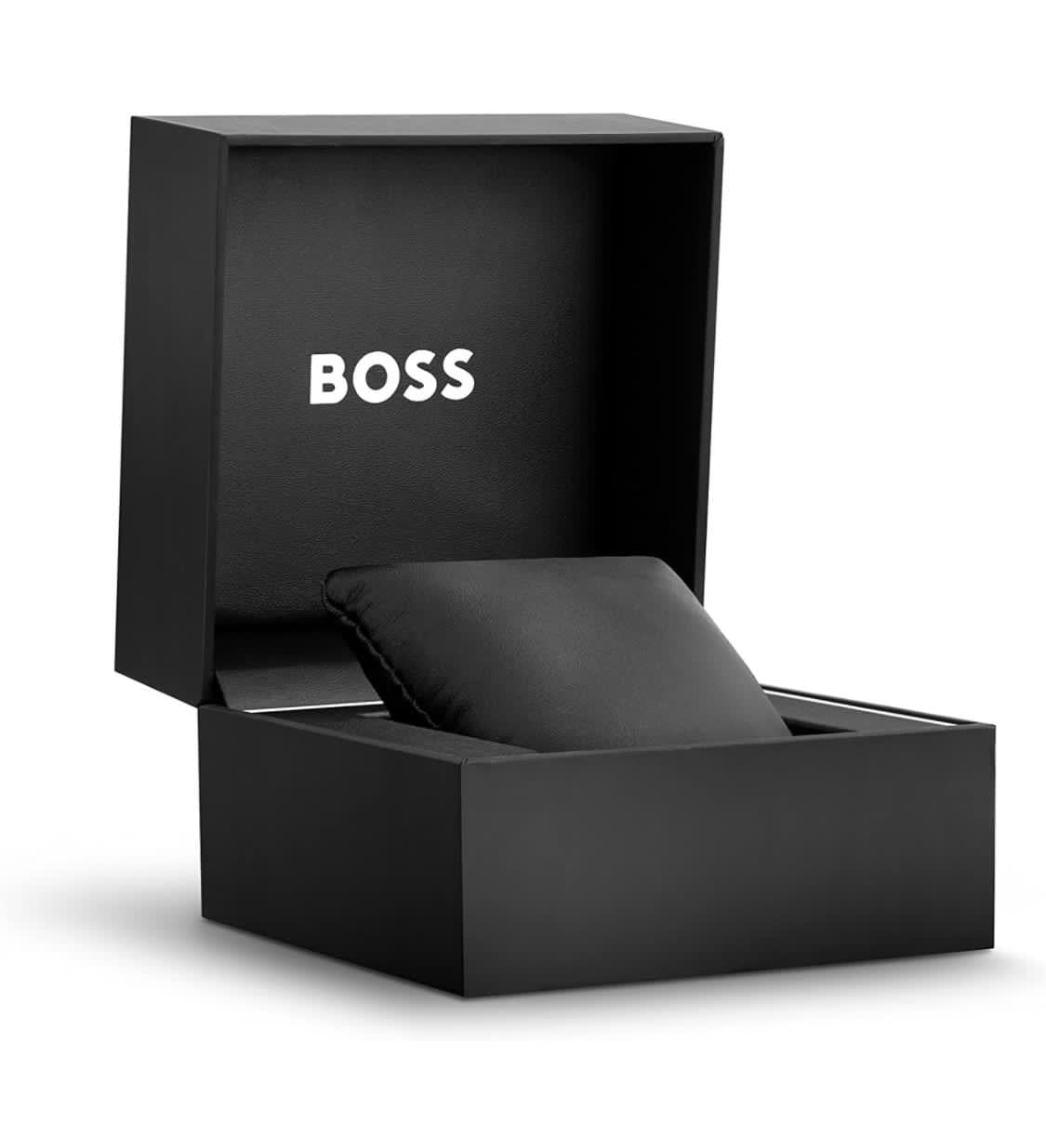 Montre BOSS pour Homme, Chronographe à Quartz Collection Velocity avec Bracelet en Silicone