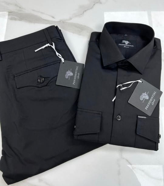 Complet Chemise « Presidential » uni et pantalon